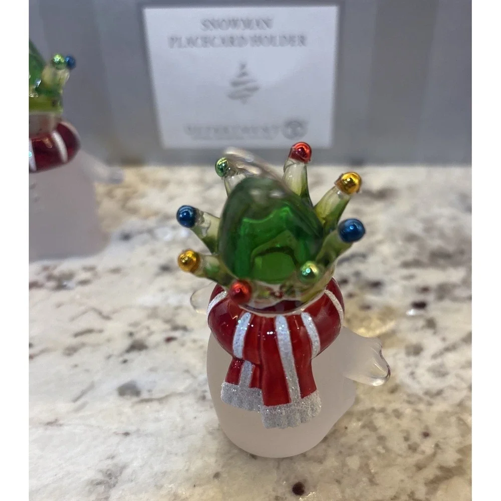 Department 56 Snowman Place Card Holders 12‎ Holiday Table Decor